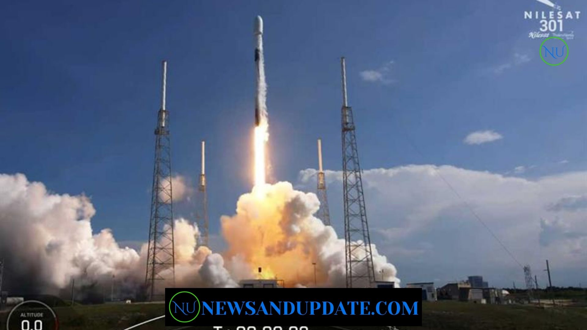 SpaceX launches Egyptian Nilesat 301 Communications Satellite Into Orbit